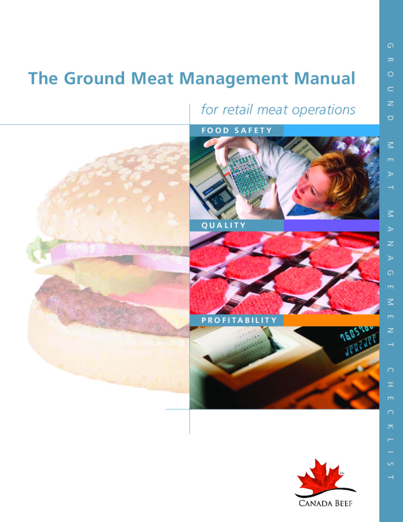 thumbnail of Ground Meat Management Manual 2008